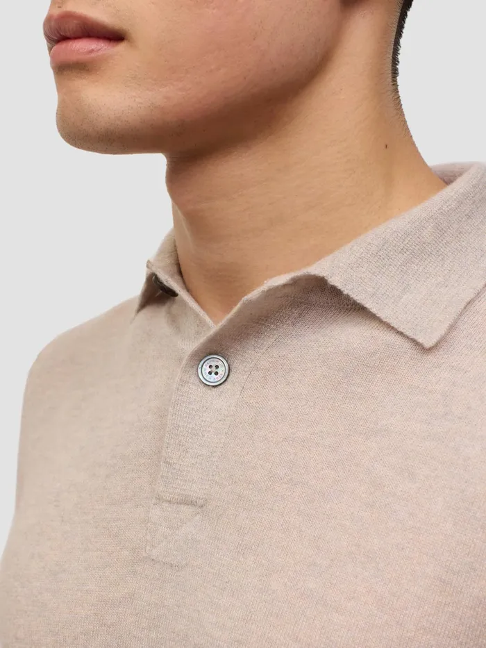 Men Begg X Co Loungewear Summer Rugby Cashmere Poloshirt Agate