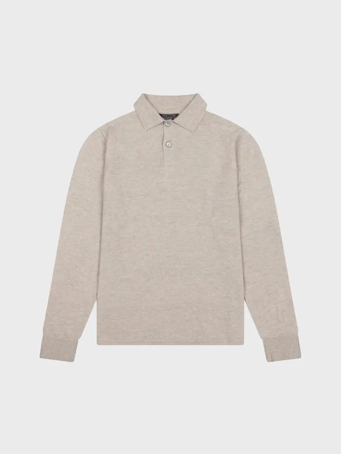 Men Begg X Co Loungewear Summer Rugby Cashmere Poloshirt Agate