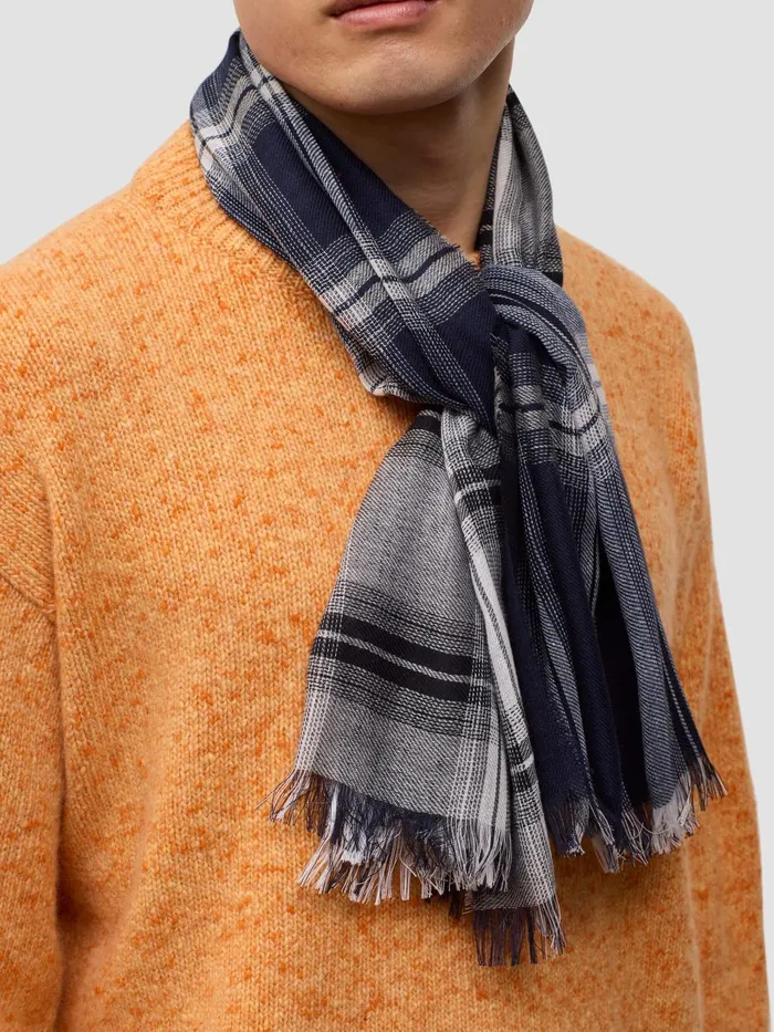 Men Begg X Co Scarves Fiji Hunter Lightweight Scarf Black White Navy