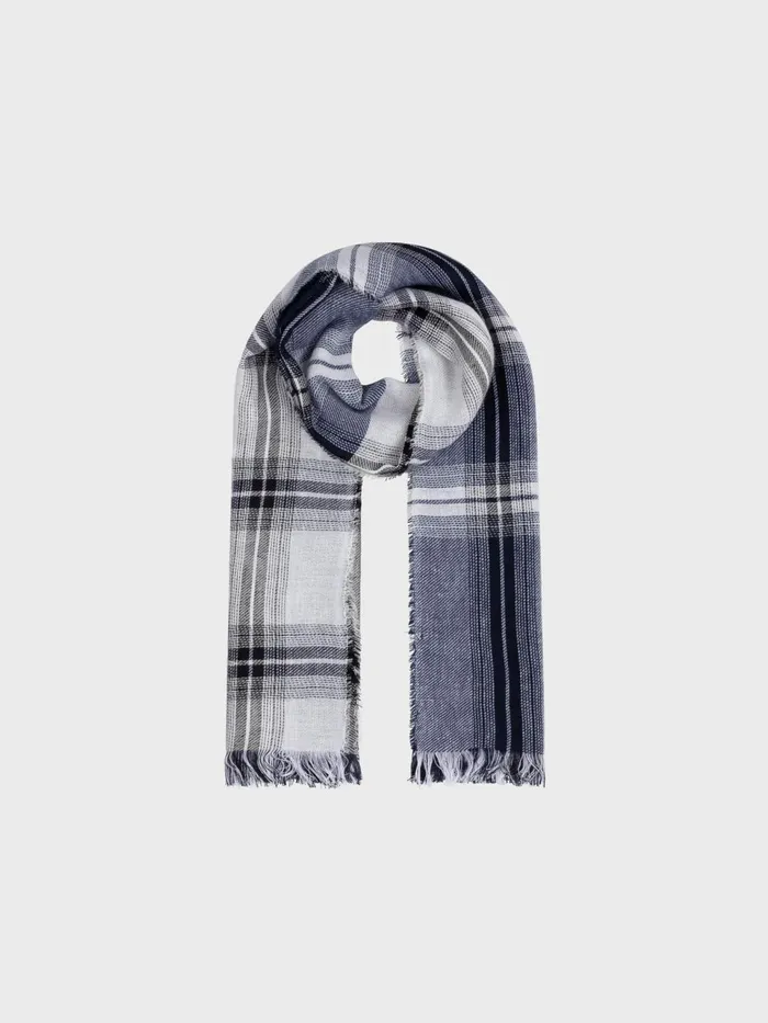 Men Begg X Co Scarves Fiji Hunter Lightweight Scarf Black White Navy