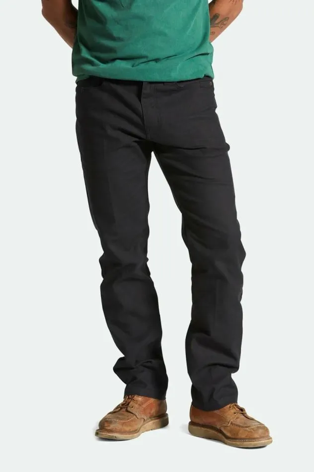 Men Builders 5Pocket Stretch Pant Black Brixton Pants