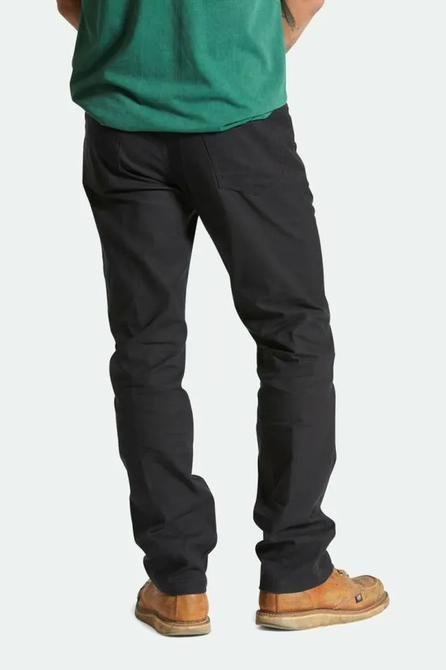 Men Builders 5Pocket Stretch Pant Black Brixton Pants