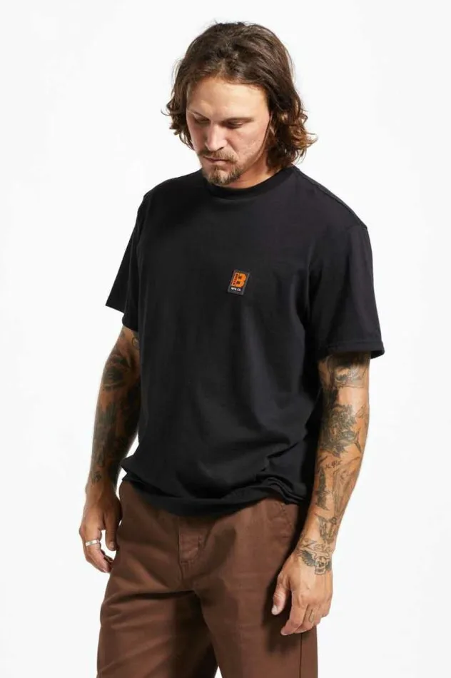 Men Builders SS Standard TShirt Black Brixton TShirts