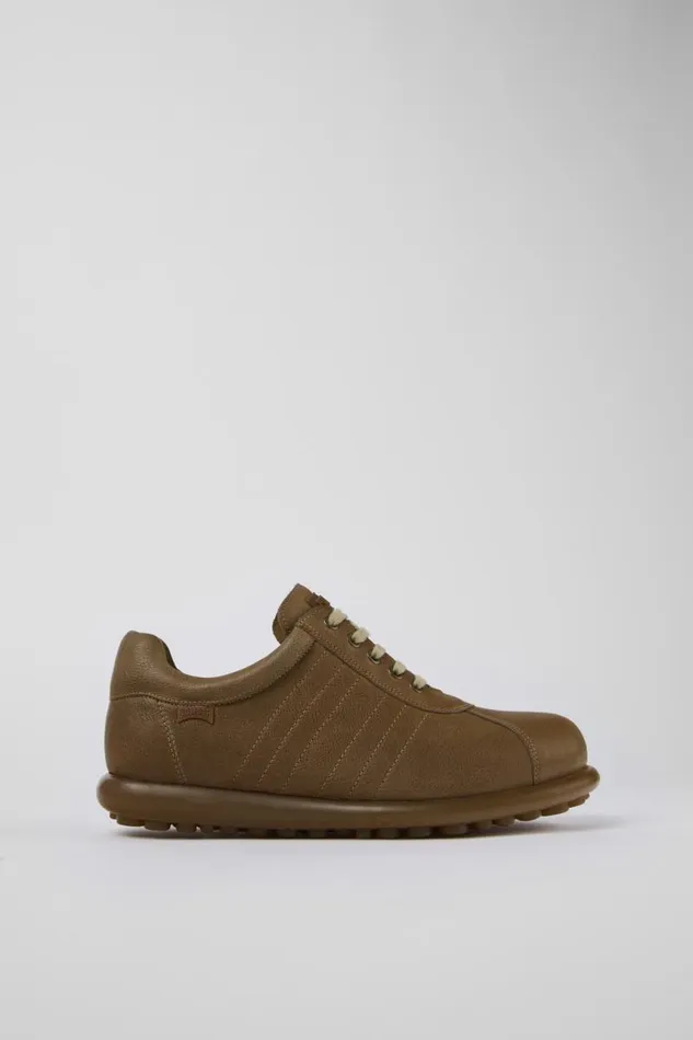 Men Camper Casual Shoes Pelotas Brown Leather Oxford Sneaker