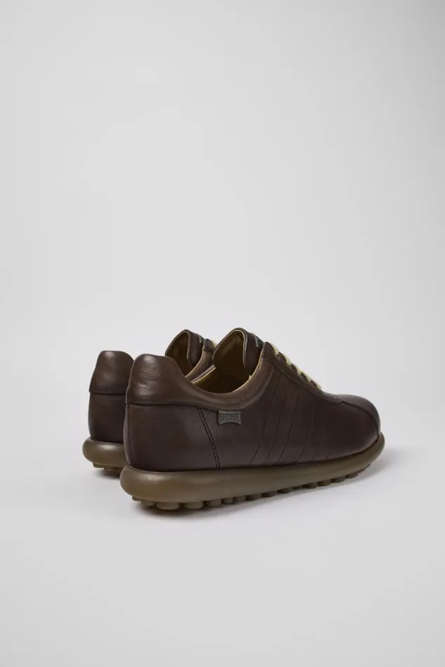 Men Camper Casual Shoes Pelotas Brown Leather Shoes