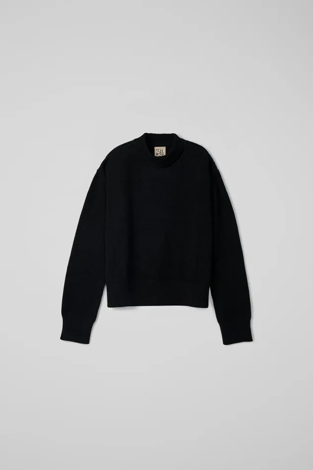 Men Camper Knit Melange Knit Sweater Black Melange Knit Sweater Men Camper Knit Melange Knit Sweater Black Melange Knit Sweater