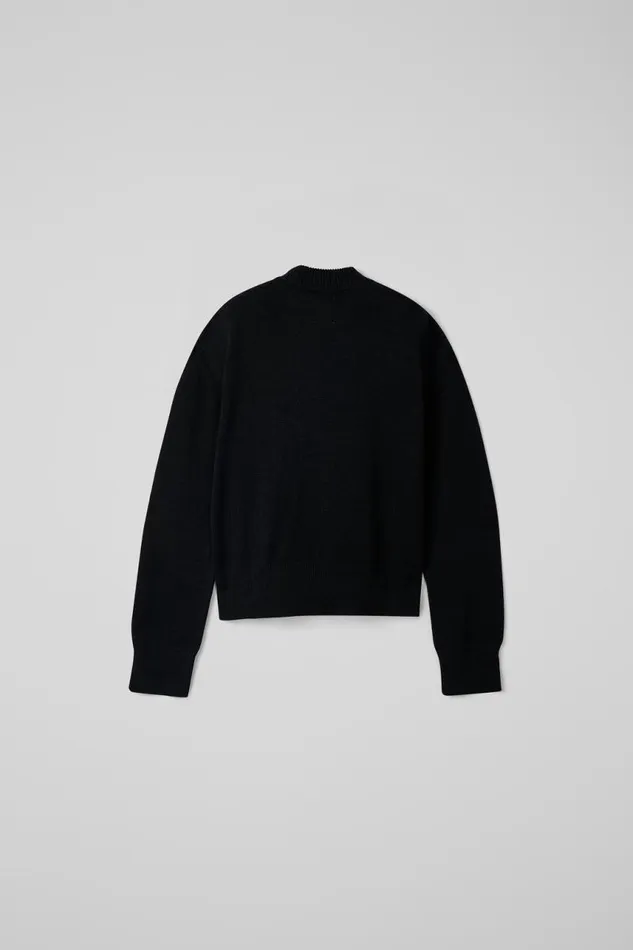 Men Camper Knit Melange Knit Sweater Black Melange Knit Sweater Men Camper Knit Melange Knit Sweater Black Melange Knit Sweater