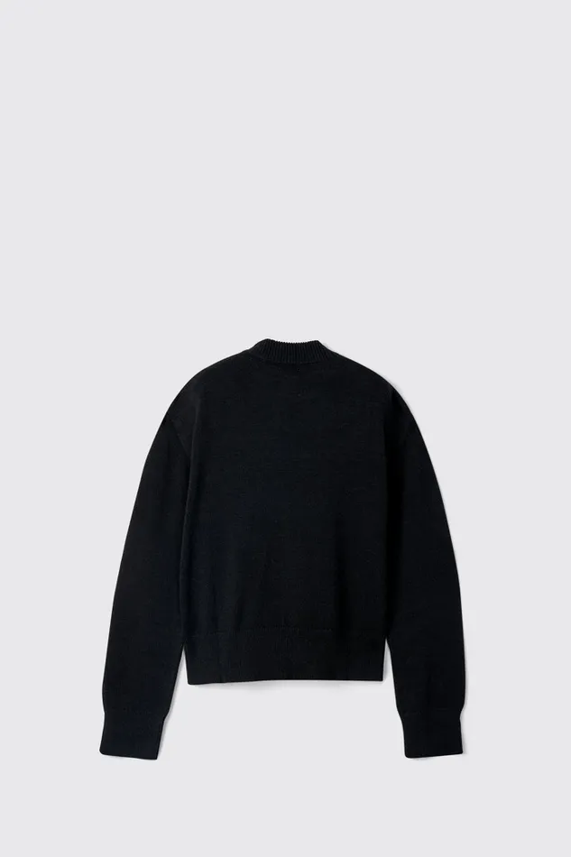 Men Camper Knit Melange Knit Sweater Black Melange Knit Sweater Men Camper Knit Melange Knit Sweater Black Melange Knit Sweater