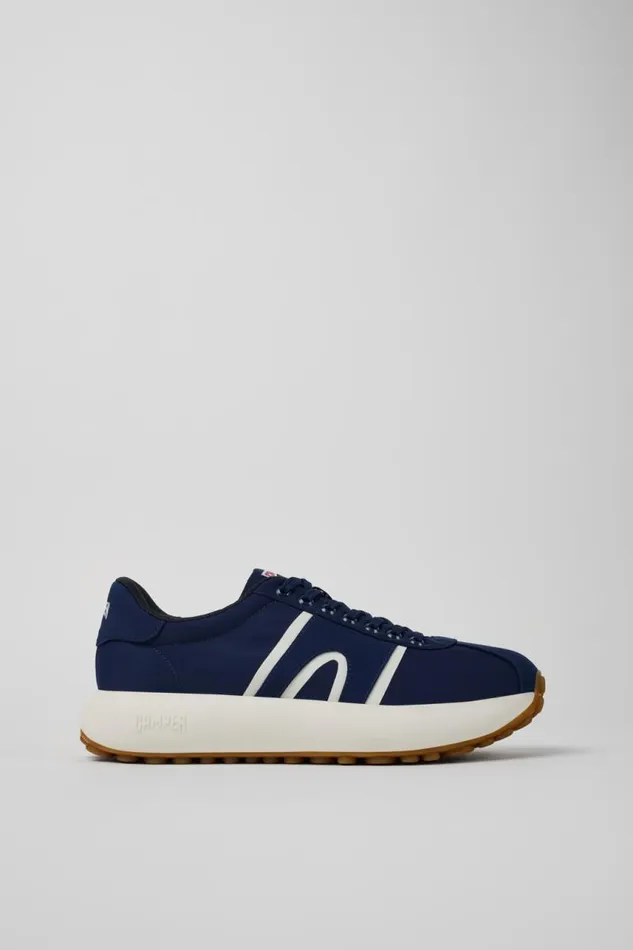 Men Camper Non Leather Shoes Pelotas Athens Blue Textile Sneaker Men Camper Non Leather Shoes Pelotas Athens Blue Textile Sneaker