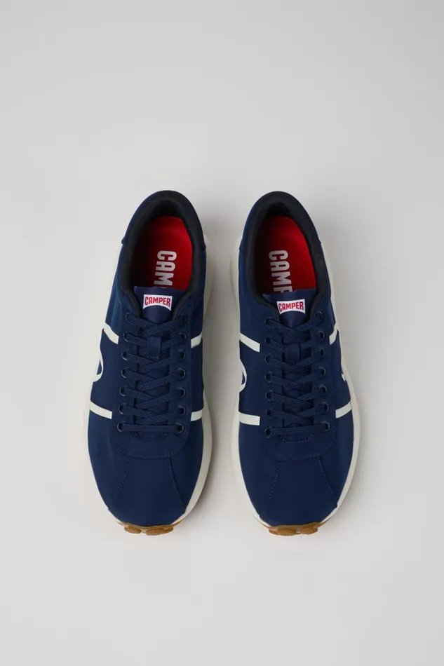 Men Camper Non Leather Shoes Pelotas Athens Blue Textile Sneaker Men Camper Non Leather Shoes Pelotas Athens Blue Textile Sneaker