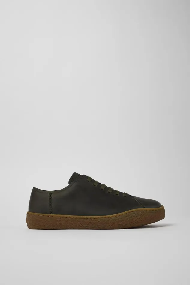 Men Camper Sneakers Peu Terreno Green Nubuck Shoes