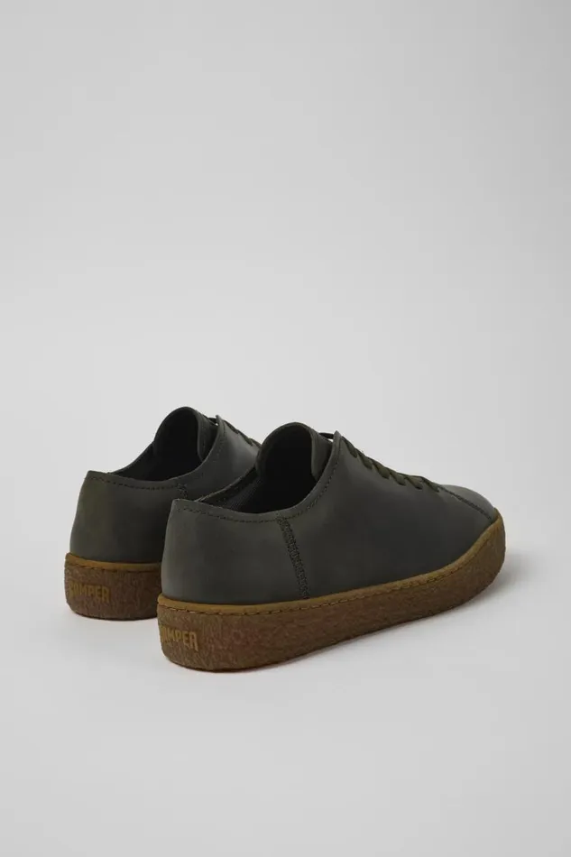 Men Camper Sneakers Peu Terreno Green Nubuck Shoes