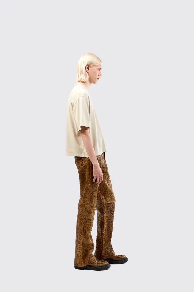 Men Camper TrousersandShorts Leather Pants Brown Leather Trousers Men Camper TrousersandShorts Leather Pants Brown Leather Trousers