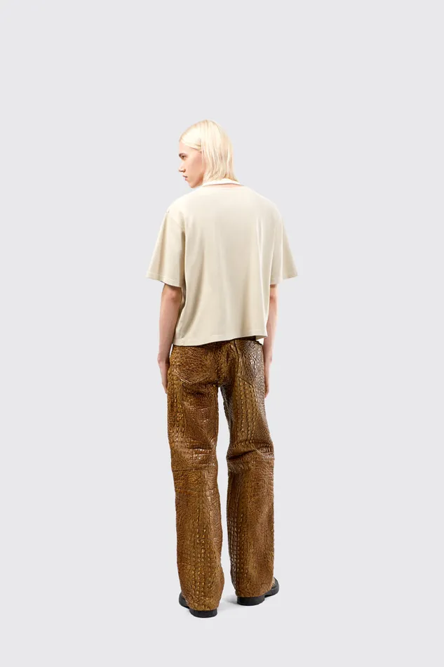 Men Camper TrousersandShorts Leather Pants Brown Leather Trousers Men Camper TrousersandShorts Leather Pants Brown Leather Trousers