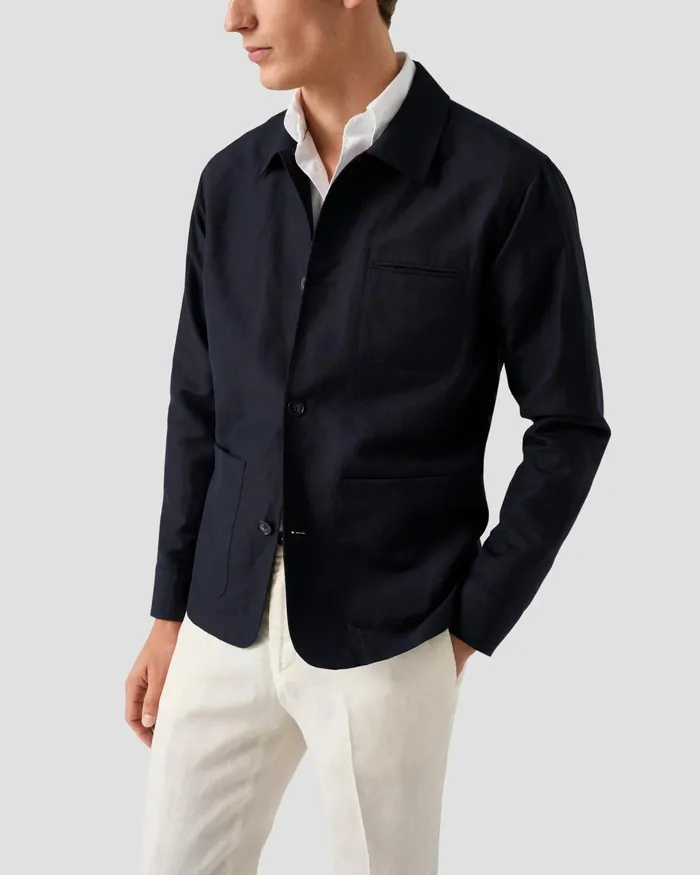 Men Chore Jacket Blue Eton Overshirts Men Chore Jacket Blue Eton Overshirts