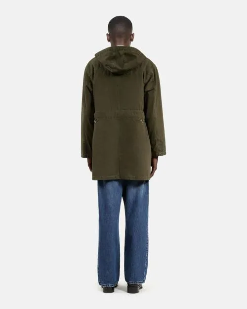 Men Coats and Jackets The Kooples Khaki Hooded Parka Kaki
