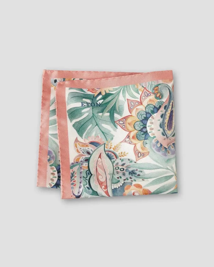 Men Floral Pocket Square Colored Eton Pocket Squares