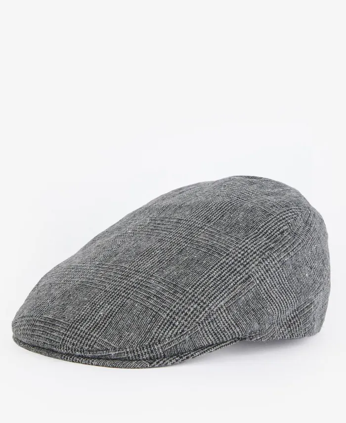 Men Hats Barbour Cheviot Flat Cap Brown Herringbone