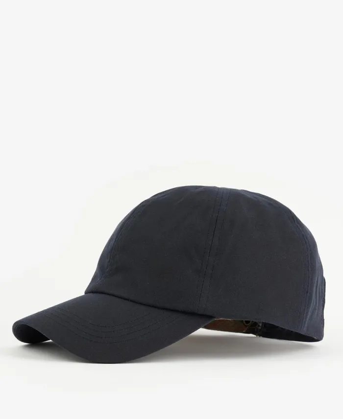 Men Hats Barbour Sport Cap Wax Black