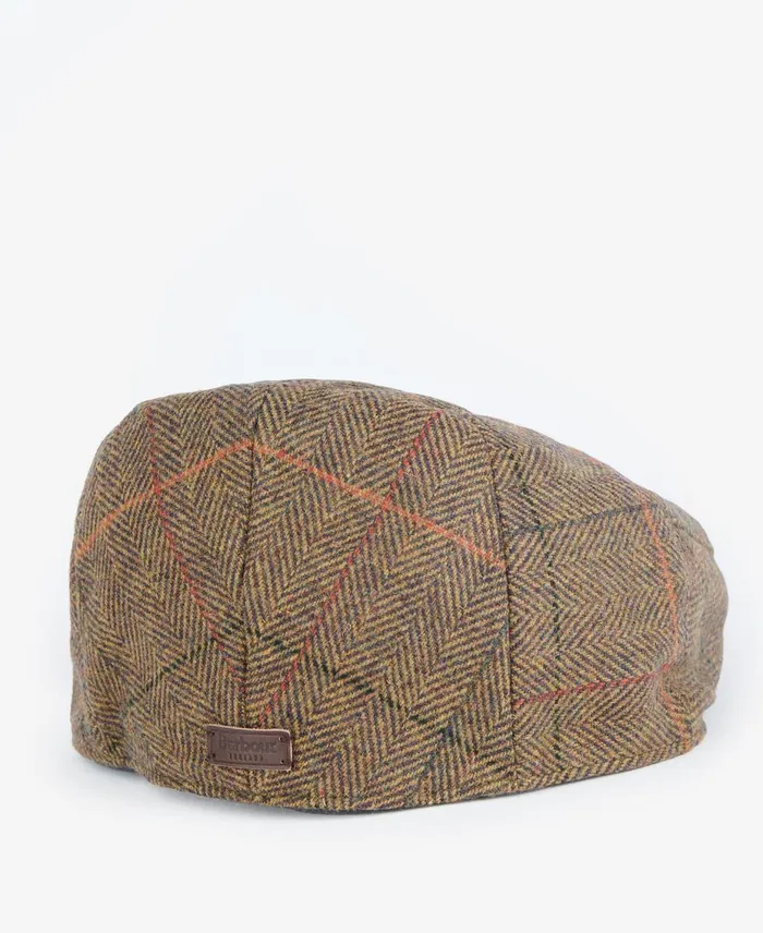 Men Hats Barbour Wilkin Flat Cap Oliveorangered Men Hats Barbour Wilkin Flat Cap Oliveorangered