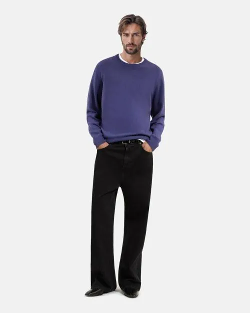 Men Jumpers and Cardigans The Kooples Blue Cashmere Sweater Blue Atlantique
