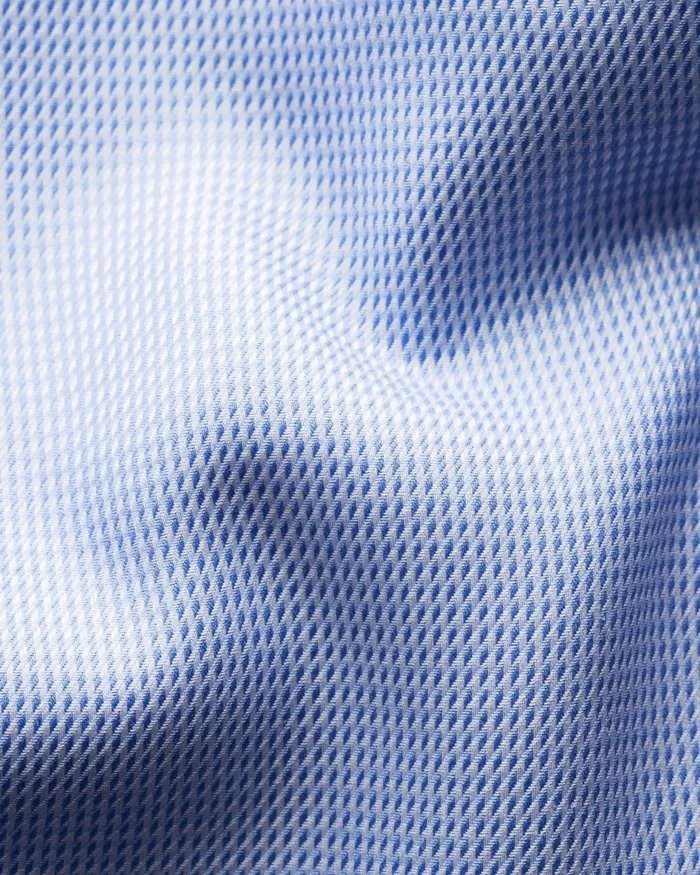 Men Light Blue Patterned Textured Twill Shirt Blue Eton Dress Shirts Men Light Blue Patterned Textured Twill Shirt Blue Eton Dress Shirts