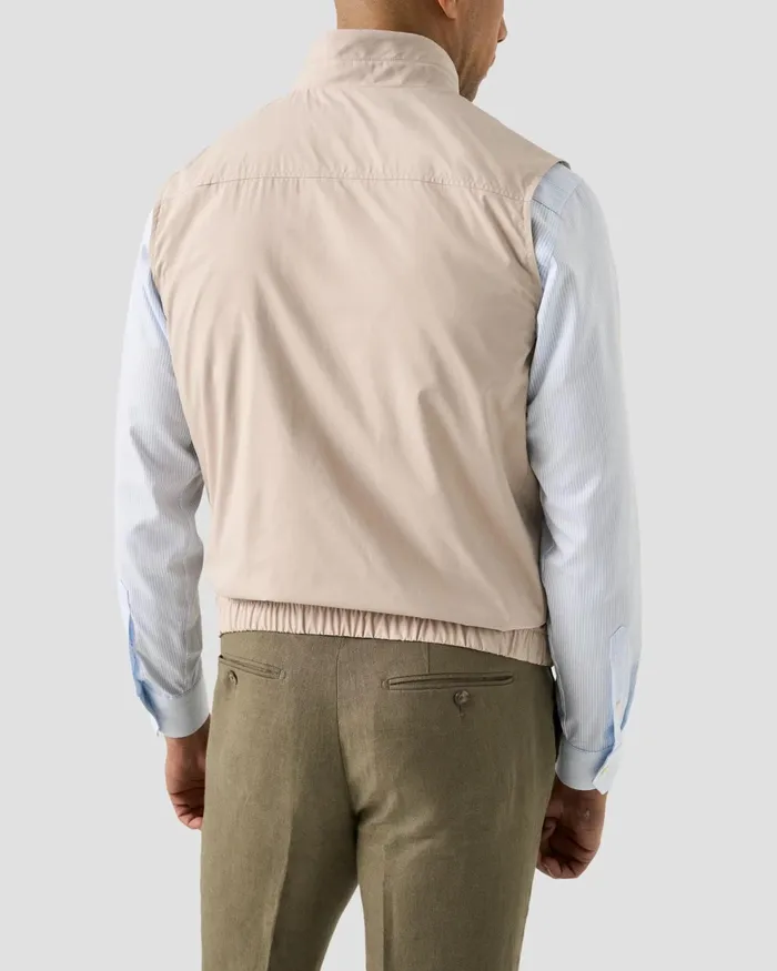 Men Lightweight Zip Vest Brown Eton Vests Men Lightweight Zip Vest Brown Eton Vests