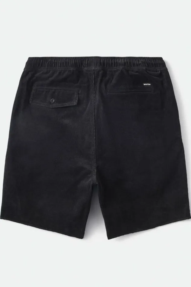 Men Madrid II Corduroy Short 8034 Black Cord Brixton Shorts and Swim