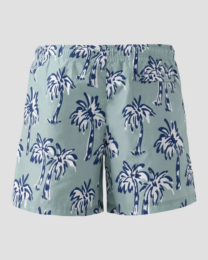 Men Motif Swim Shorts Green Eton Shorts and Swim Shorts Men Motif Swim Shorts Green Eton Shorts and Swim Shorts