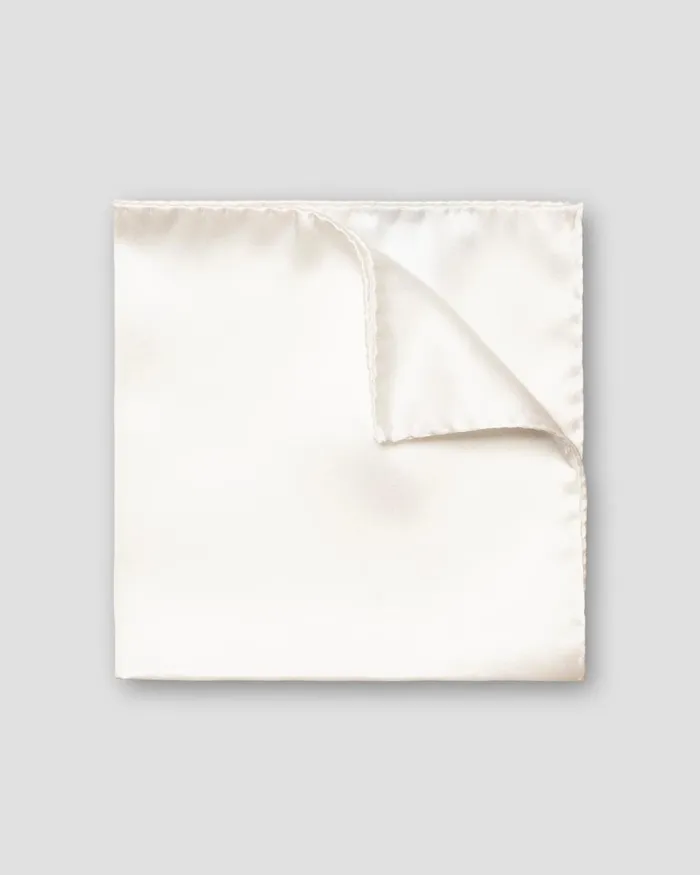 Men OffWhite Wedding Silk Pocket Square Off White Eton Pocket Squares