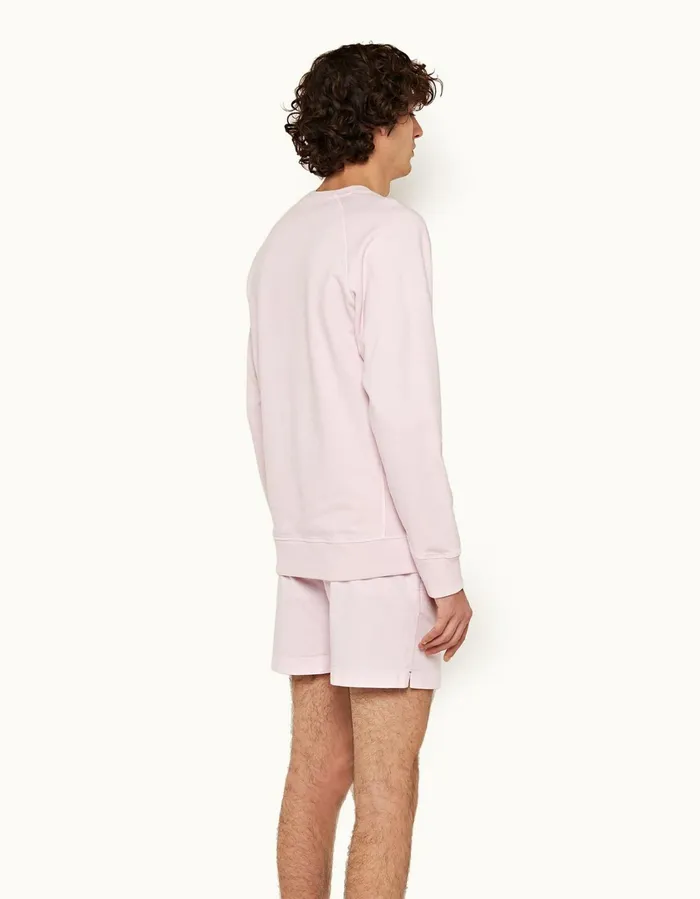 Men Orlebar Brown Day Shorts Bulldog Cotton Twill Conch Pink