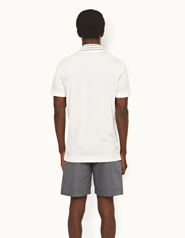 Men Orlebar Brown Day Shorts Harrop Linen Navy