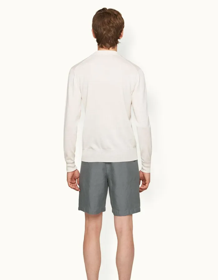 Men Orlebar Brown Day Shorts Norwich Linen Granite