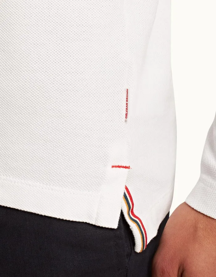 Men Orlebar Brown Polo Shirts Felix White