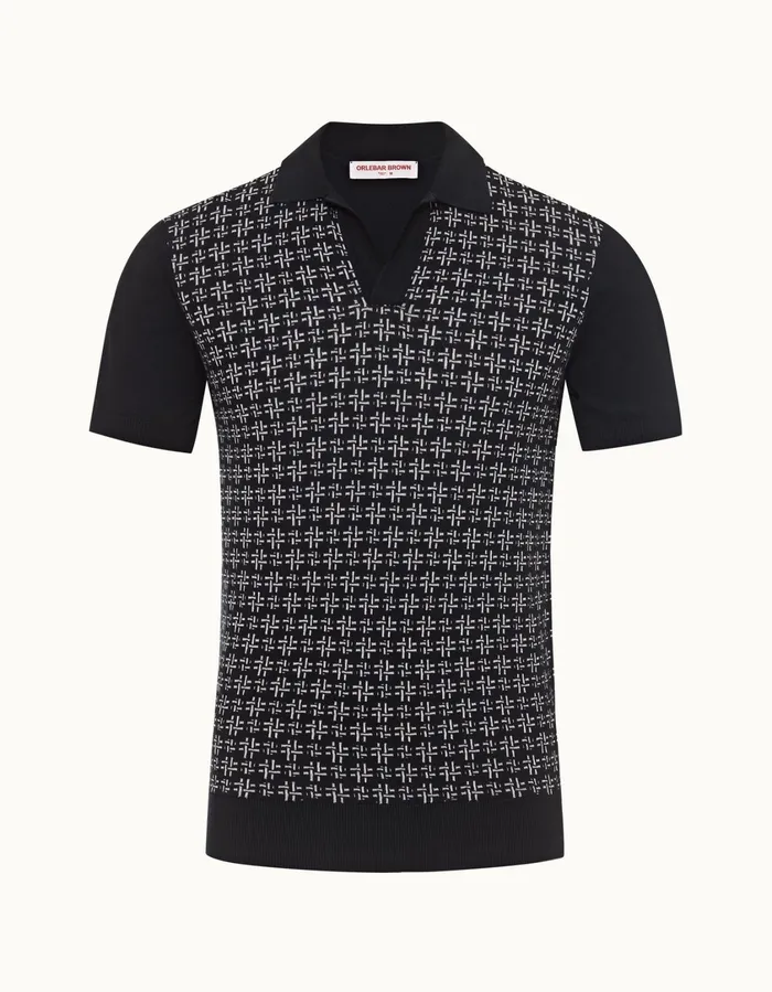 Men Orlebar Brown Polo Shirts Horton Midnight Navy