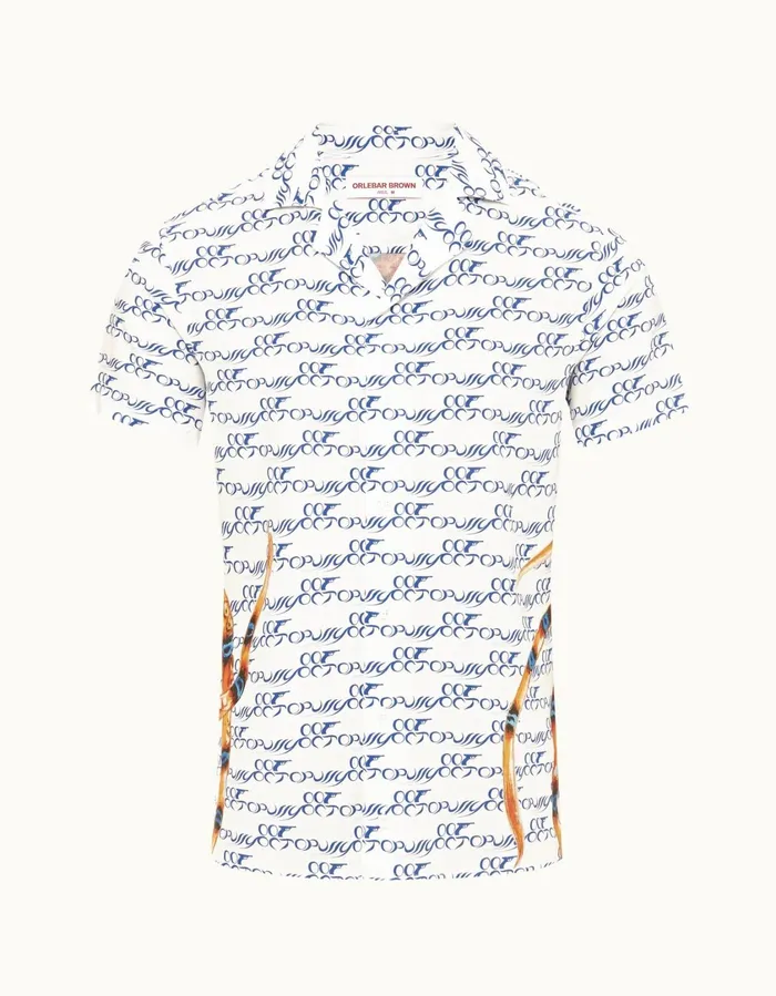 Men Orlebar Brown Shirts Travis Octopussy
