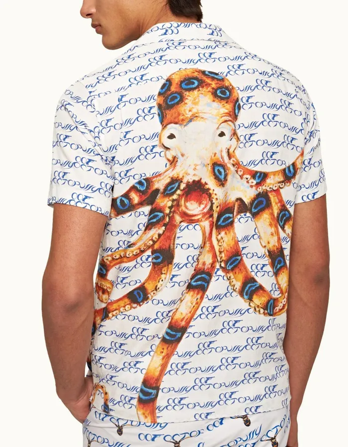 Men Orlebar Brown Shirts Travis Octopussy