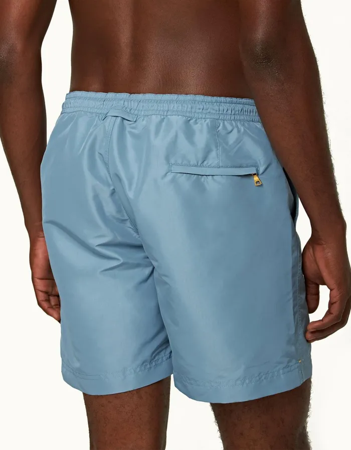 Men Orlebar Brown Swim Shorts Bulldog Drawcord Wish Blue