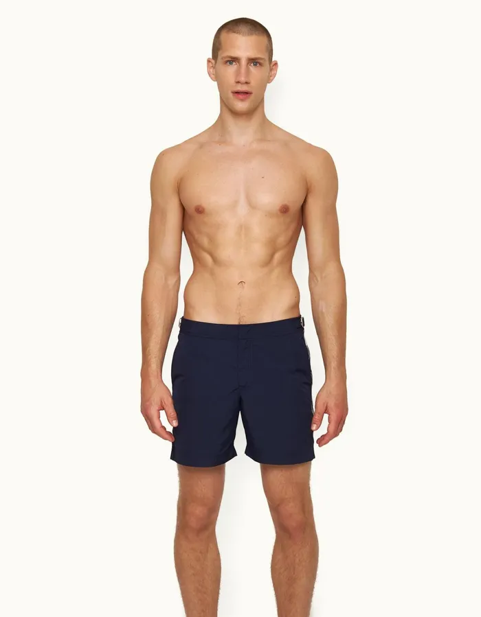 Men Orlebar Brown Swim Shorts Bulldog Midnight Navytidal