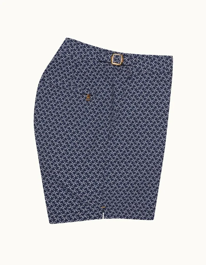 Men Orlebar Brown Swim Shorts Bulldog Night Iriswhite Sand
