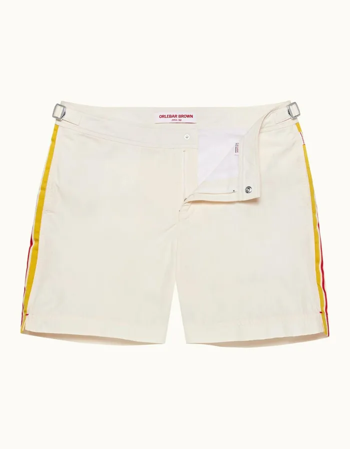Men Orlebar Brown Swim Shorts Bulldog White Sand