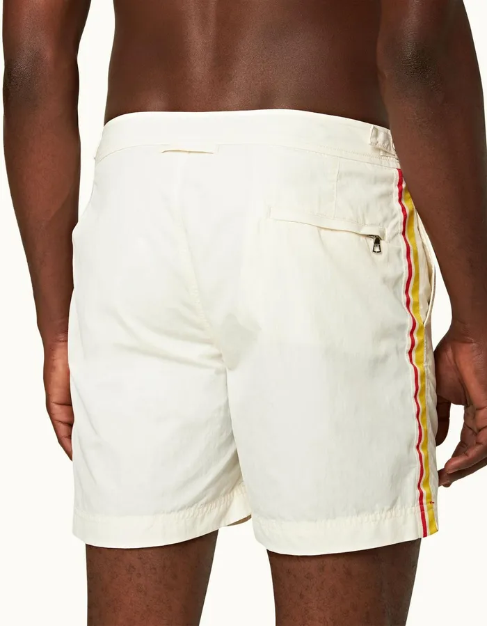 Men Orlebar Brown Swim Shorts Bulldog White Sand