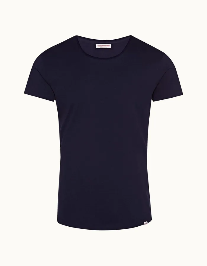 Men Orlebar Brown TShirts ObT Mercerised Navy