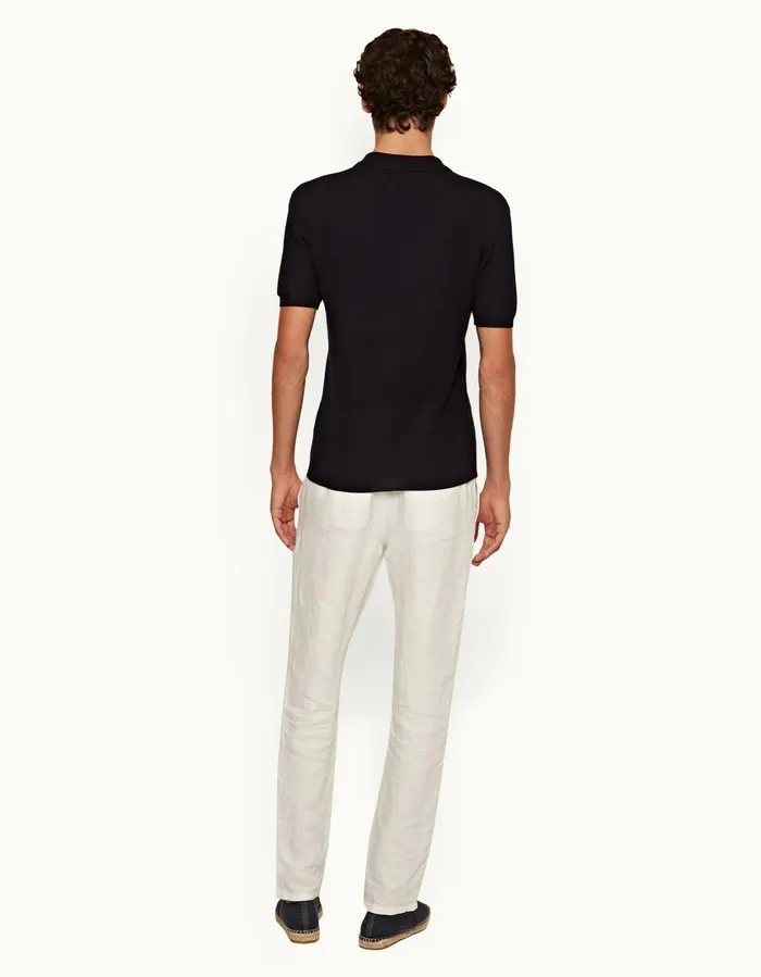Men Orlebar Brown Trousers Cornell Linen Sandbar