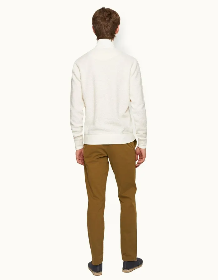Men Orlebar Brown Trousers Fallon StretchCotton Golden Khaki