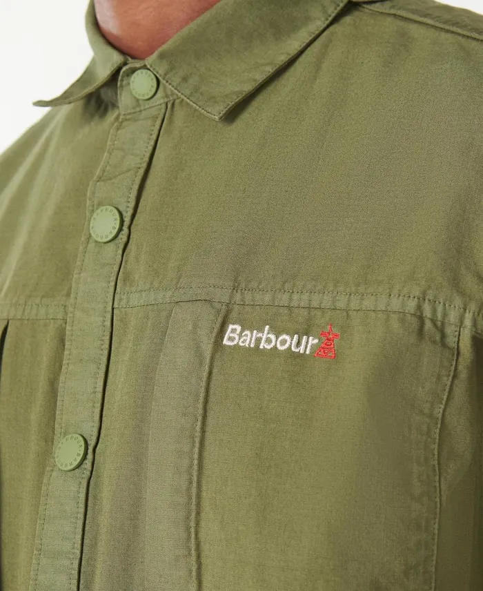 Men Overshirts Barbour Annan Overshirt Burnt Olive Men Overshirts Barbour Annan Overshirt Burnt Olive