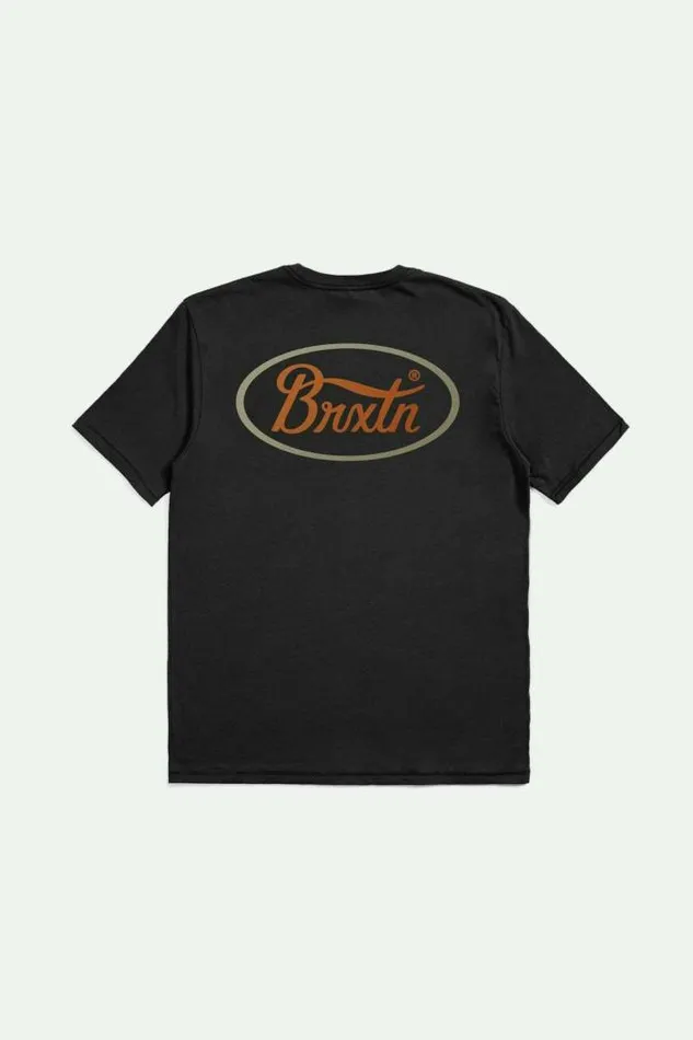 Men Parsons SS Tailored TShirt Blackrustsand Brixton TShirts