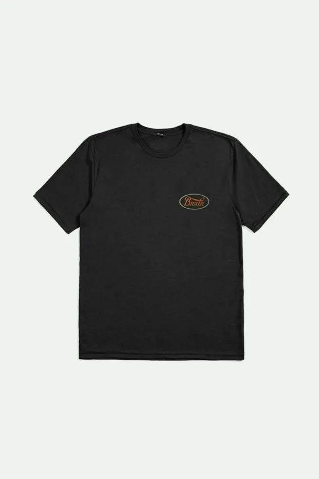 Men Parsons SS Tailored TShirt Blackrustsand Brixton TShirts