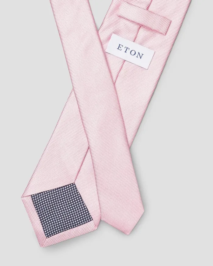 Men Pink Basketweave Tie Pink Eton Ties Men Pink Basketweave Tie Pink Eton Ties
