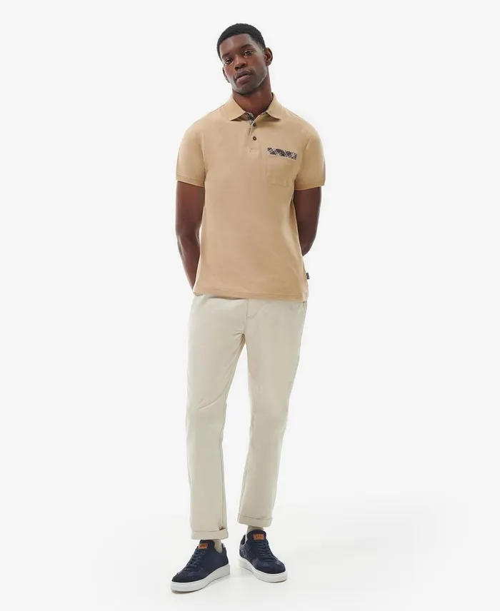 Men Polo Shirts Barbour Hirstly Polo Shirt Cornstalk Men Polo Shirts Barbour Hirstly Polo Shirt Cornstalk